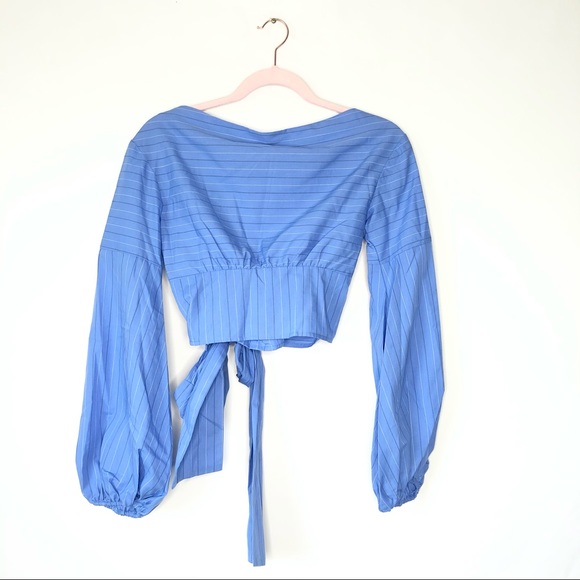 NWT Likely Collins Striped Tie Front Blouse Top - Picture 4 of 5